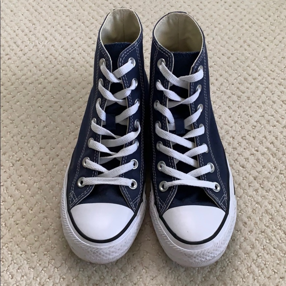 Navy High Top Converse